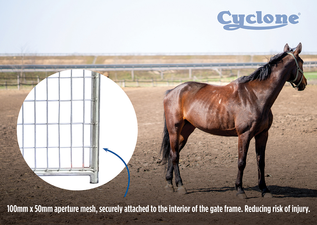 Cyclone Horse Gate Mesh Design