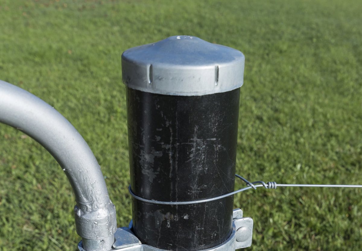 Cyclone Galvanised Strainer Post Cap